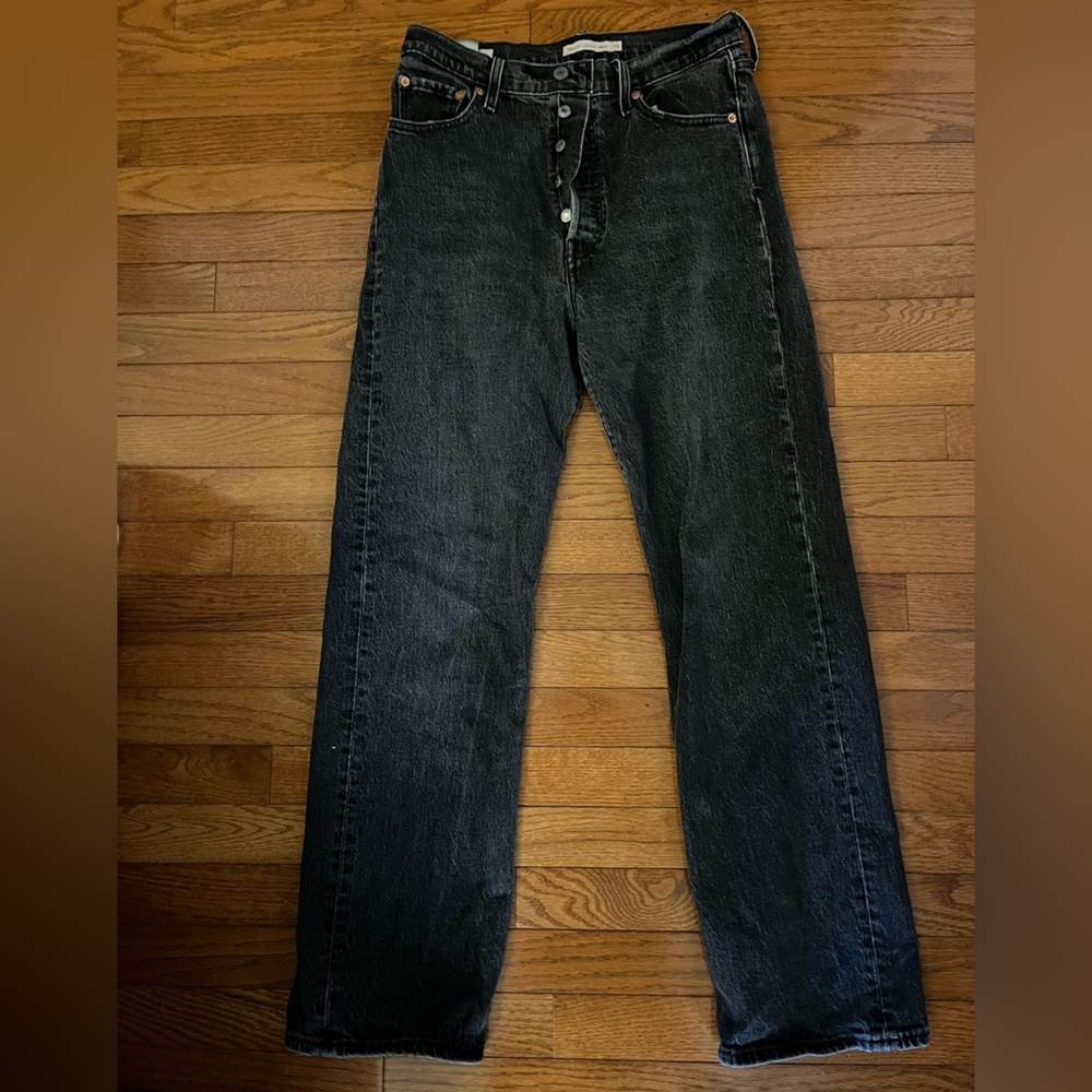 Levi’s Ribcage Straight Ankle Women’s Jeans, black, size 29 - Picture 2 of 3